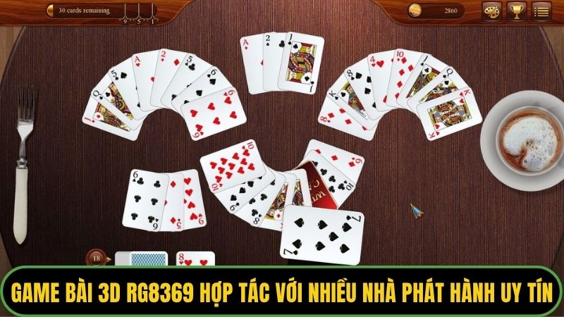 Game bài 3D RG8369 hợp tác với nhiều nhà phát hành uy tín