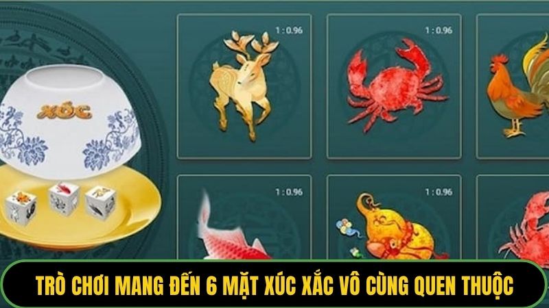 Trò chơi mang đến 6 mặt xúc xắc vô cùng quen thuộc